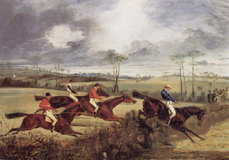 A Steeplechase, Near the Finish, Henry Thomas Alken